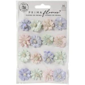 Prima Marketing Mulberry Paper Flowers - Pretty Tints/Watercolor Floral