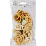 Prima Marketing Mulberry Paper Flowers - Rising Fire/Diamond