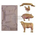 Prima Marketing Re-Design Mould 5"X8"X8mm - Farm Animals