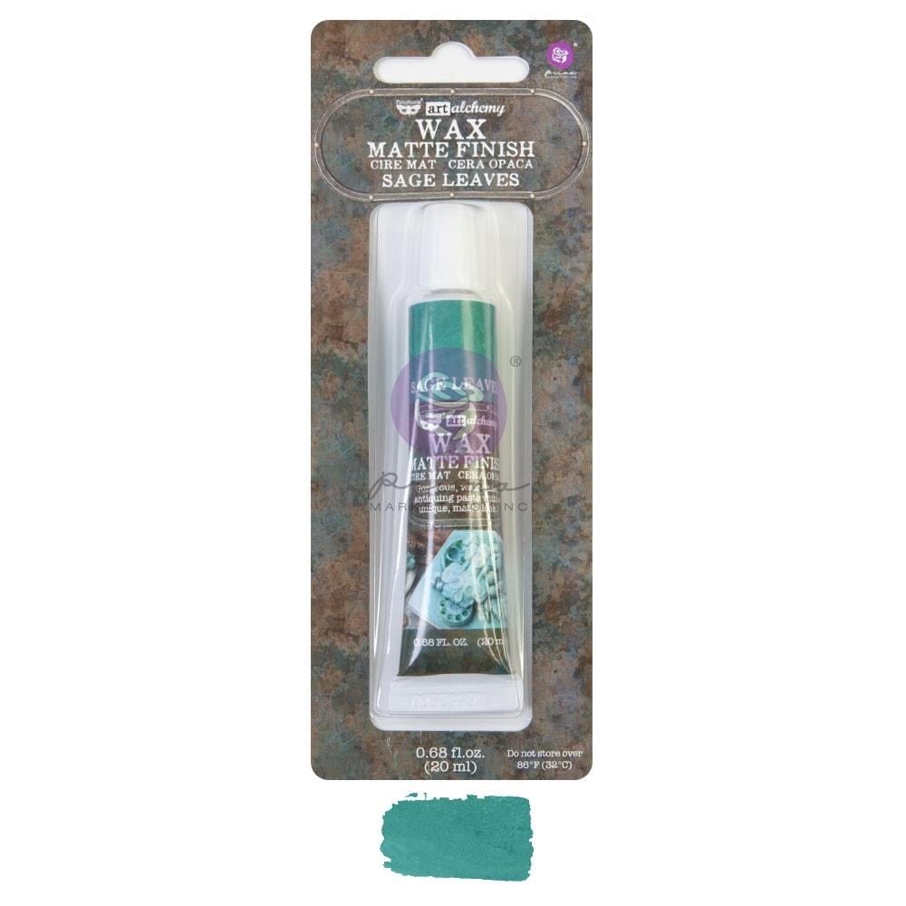 Finnabair Prima Art Alchemy Matte Wax .68 Fluid Ounce - Sage Leaves Finnabair Prima Art Alchemy Matte Wax .68 Fluid Ounce - Sage Leaves