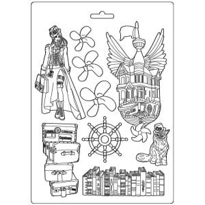 Stamperia Soft Maxi Mould 8.5"X11.5" - Lady Vagabond