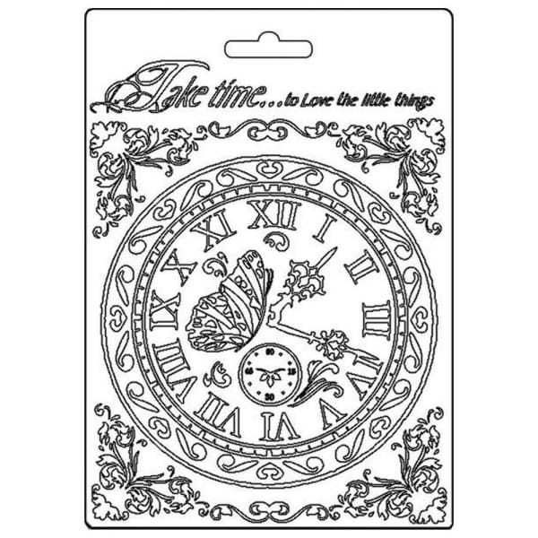Stamperia Soft Maxi Mould A5 - Take Time, Orchids and Cats