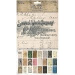 Tim Holtz Idea-Ology Backdrops Double-Sided Cardstock 6"X10" 24/Pkg - Volume 1