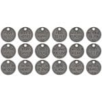 Tim Holtz Idea-Ology Metal Adornments 18/Pkg - Thought Tokens