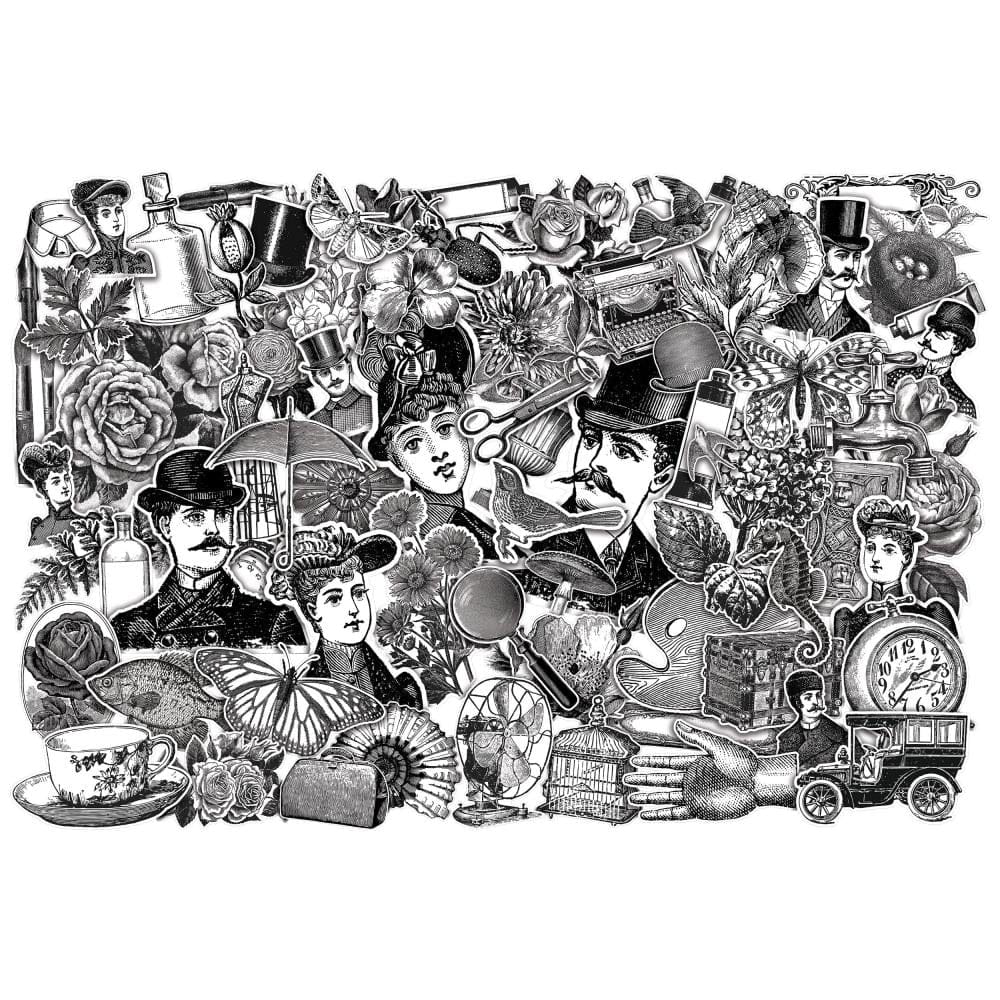 Tim Holtz Idealogy Ephemera Pack - Engraving (76/pkg) timholtz ephemeras TH94125 2 timholtz_ephemeras_TH94125_2