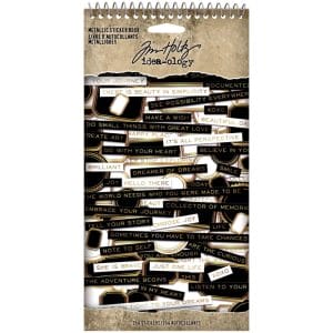Tim Holtz Idealogy Spiral Bound Sticker Book - Metallic