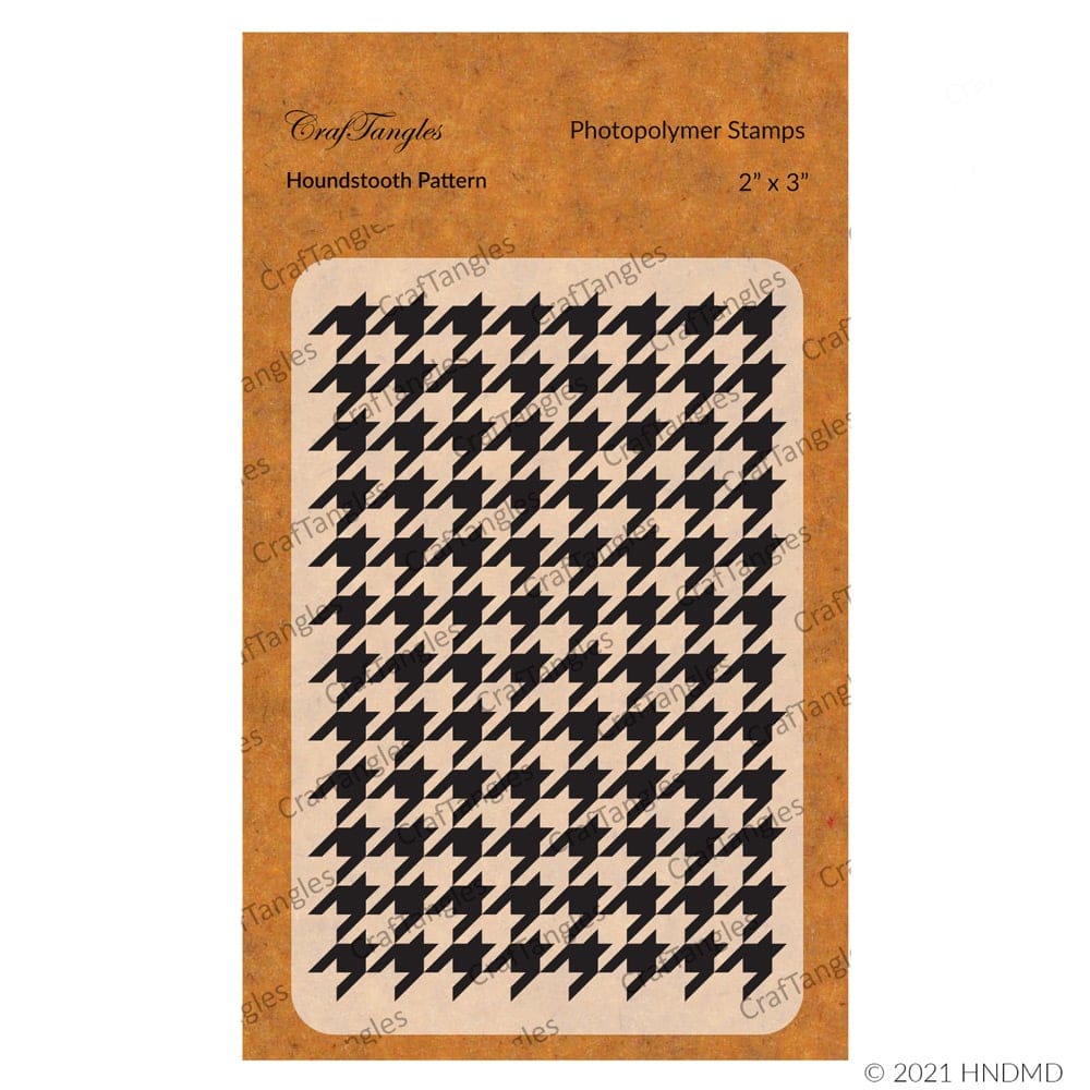 CrafTangles Photopolymer Stamps - Houndstooth Pattern 132 CrafTangles Stamps Houndstooth Pattern CrafTangles Photopolymer Stamps - Houndstooth Pattern