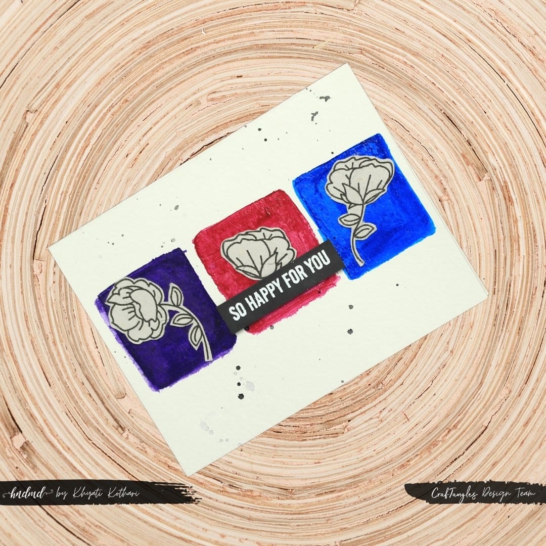 CrafTangles Photopolymer Stamps - Delicate Flowers CrafTangles Delicate Florals Stamp Cards 2 CrafTangles_Delicate_Florals_Stamp_Cards_2