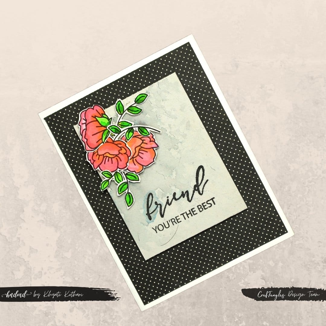 CrafTangles Photopolymer Stamps - Delicate Flowers CrafTangles Delicate Florals Stamp Cards 3 CrafTangles_Delicate_Florals_Stamp_Cards_3