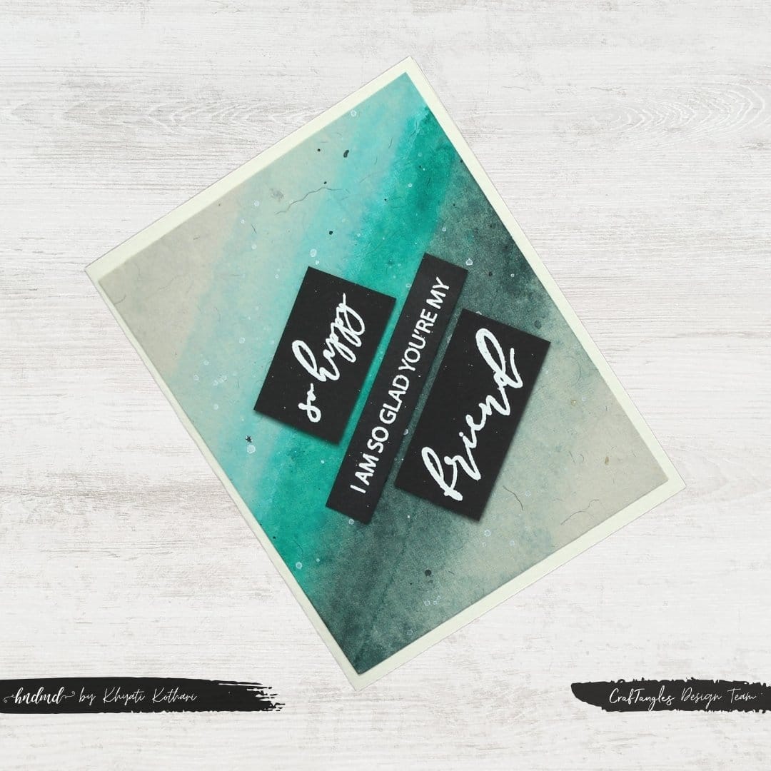 CrafTangles Photopolymer Stamps - Friends Forever CrafTangles Friends Forever Stamp Card 1 CrafTangles_Friends_Forever_Stamp_Card_1