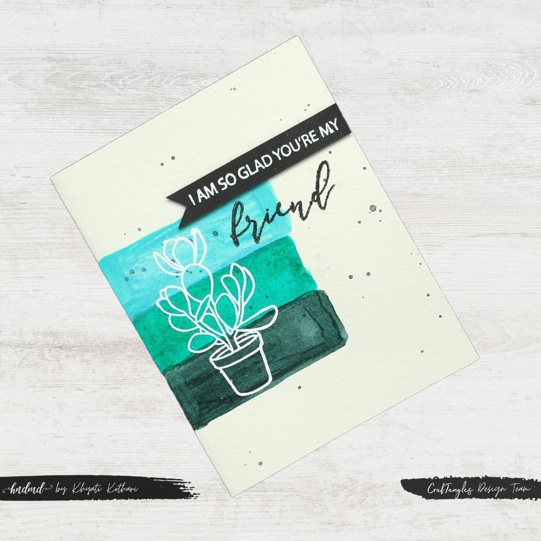 CrafTangles Photopolymer Stamps - Friends Forever CrafTangles Friends Forever Stamp Card 2 CrafTangles_Friends_Forever_Stamp_Card_2