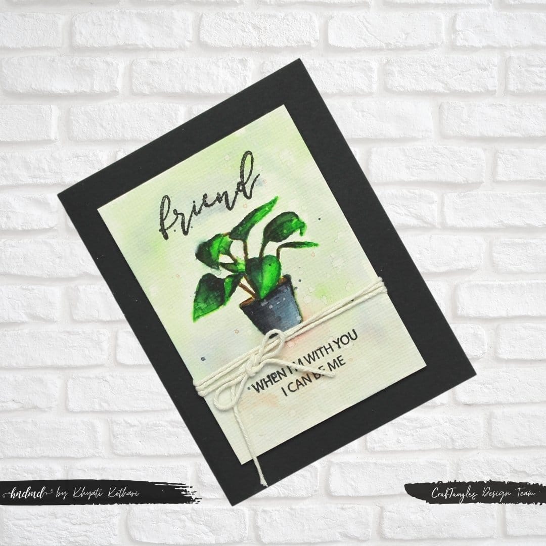 CrafTangles Photopolymer Stamps - Friends Forever CrafTangles Friends Forever Stamp Card 5 CrafTangles_Friends_Forever_Stamp_Card_5