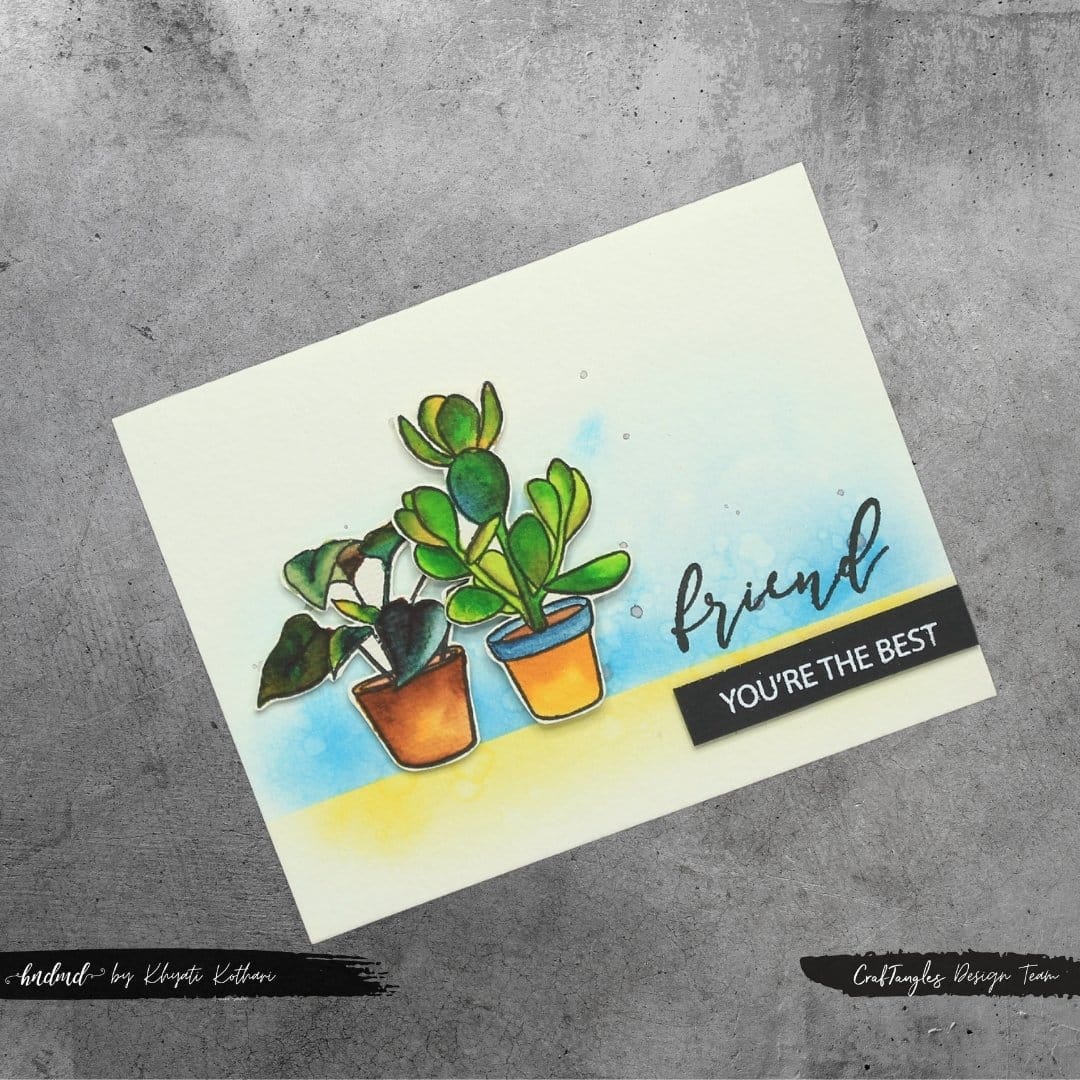 CrafTangles Photopolymer Stamps - Friends Forever CrafTangles Friends Forever Stamp Card 7 CrafTangles_Friends_Forever_Stamp_Card_7