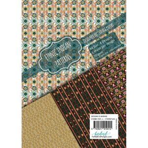 CrafTangles Decoupage Paper Pack - Ethnic Indian Patterns 1 (A4) - 4 sheets