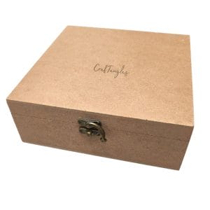 CrafTangles MDF Box (8 by 8 by 3 inches)