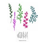 Steel Dies - Leaves and Flowers (Set of 5 dies) (XY1109)