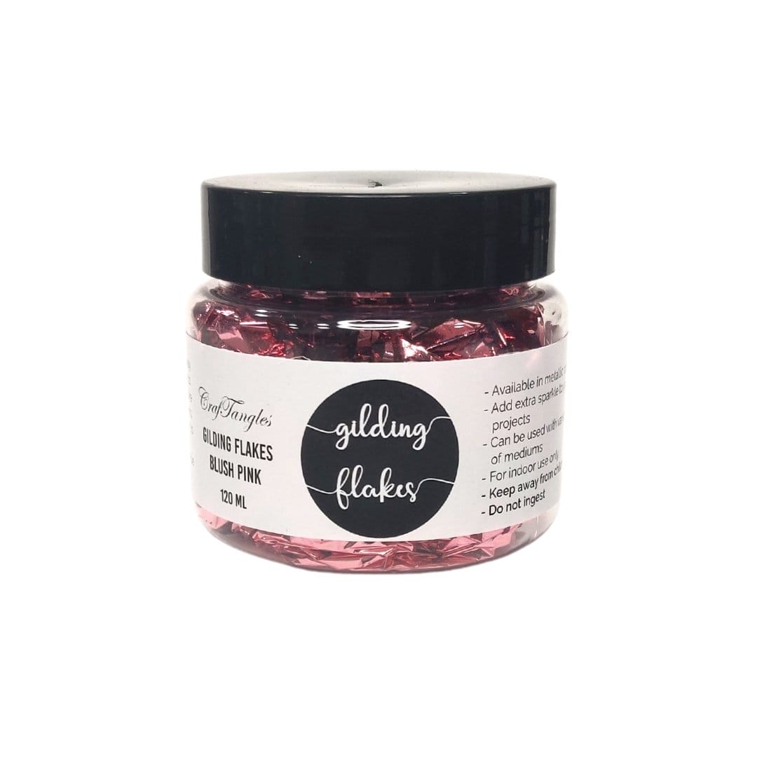 CrafTangles Gilding Flakes (120 ml) - Blush Pink craftangles gilding flakes blush pink CrafTangles Gilding Flakes (120 ml) - Blush Pink