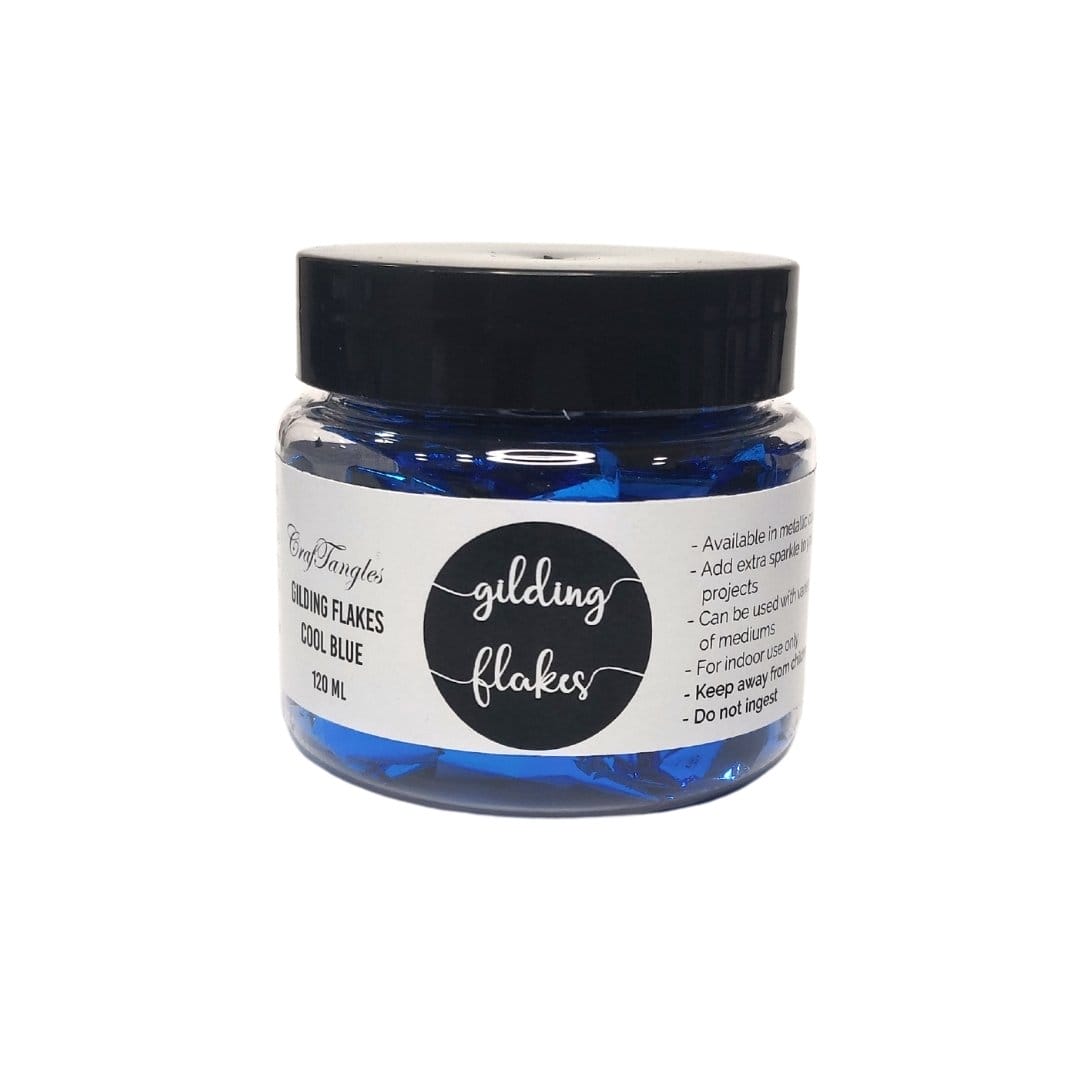 CrafTangles Gilding Flakes (120 ml) - Cool Blue craftangles gilding flakes cool blue CrafTangles Gilding Flakes (120 ml) - Cool Blue