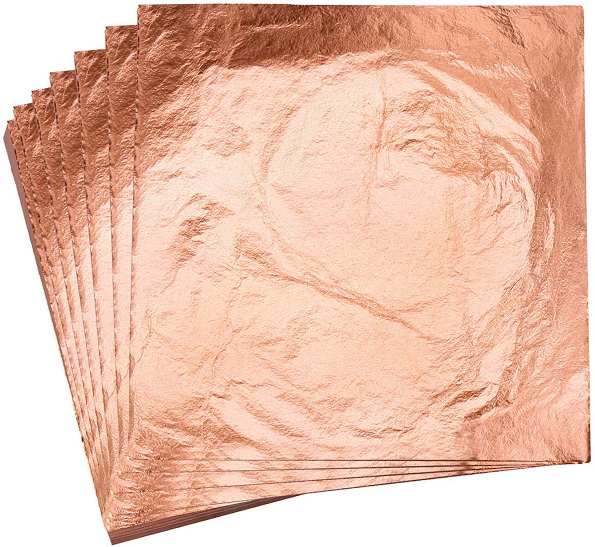 Gilding Foil Leaves - Copper (Pack of 25 leaves) - 3by3 inch