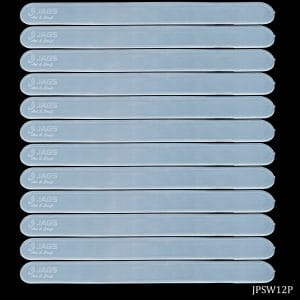 Plastic Stick White (Pack of 12)