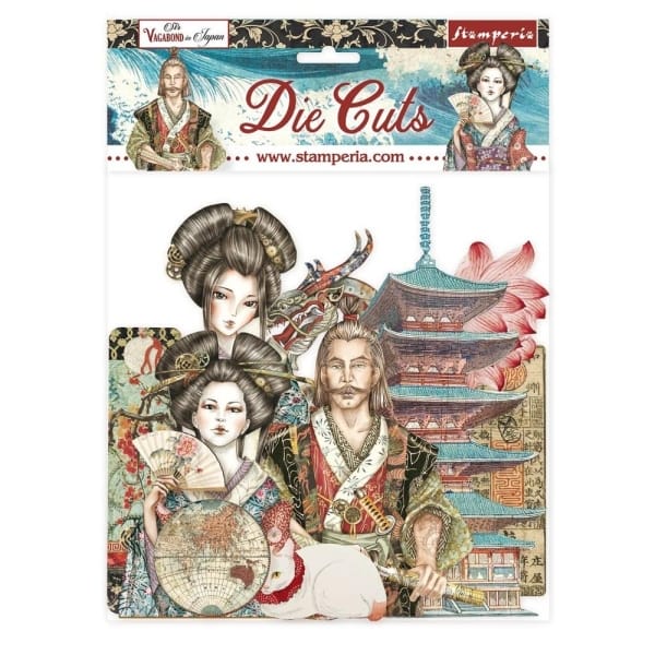 Stamperia Die-Cuts - Sir Vagabond In Japan