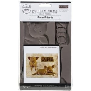 Prima Marketing Re-Design Mould 5"X8"X8mm - Farm Friends