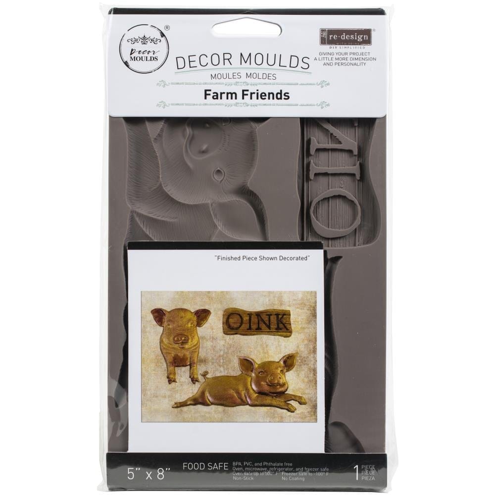 Prima Marketing Re-Design Mould 5"X8"X8mm - Farm Friends prima silicone mould farm friends 652241 Prima Marketing Re-Design Mould 5"X8"X8mm - Farm Friends
