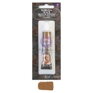 Prima Finnabair Art Alchemy Matte Wax .68 Fluid Ounce - Ochre