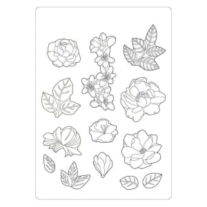 Stamperia Soft Maxi Mould A5 - Flowers, Celebration