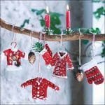 German Decoupage Napkins (5 pcs)  - Christmas Hanging Decorations