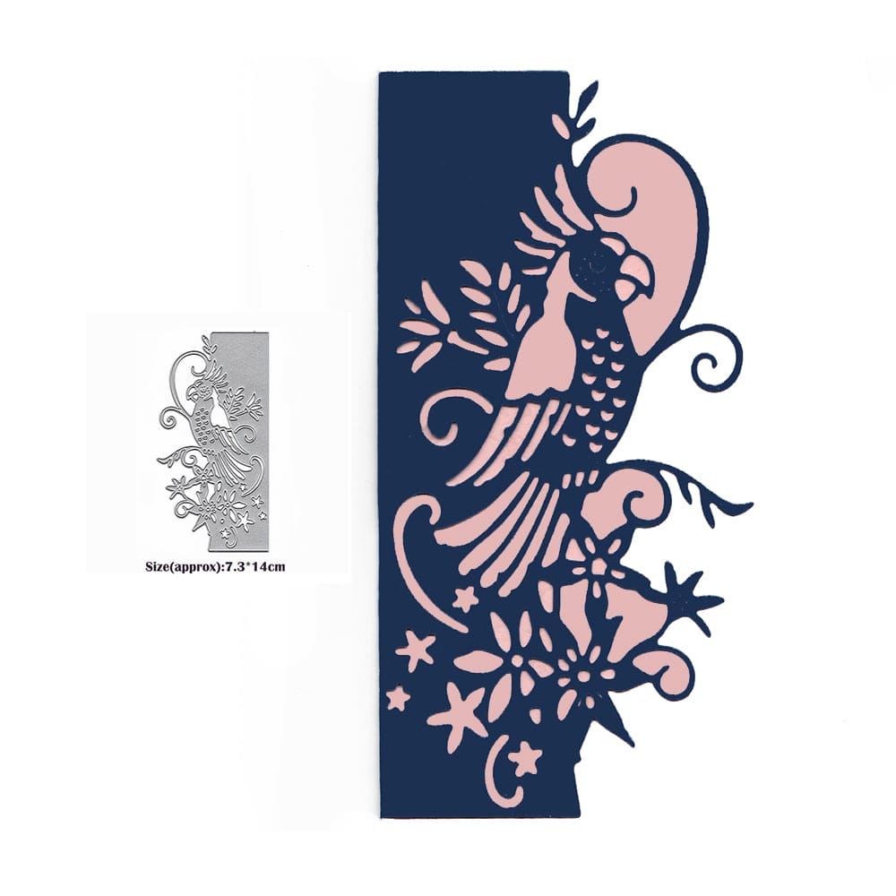 Steel Border Dies - Flourish Bird Edge (XY1113) CraftAdda Steel Dies XY1113 Steel Border Dies - Flourish Bird Edge (XY1113)