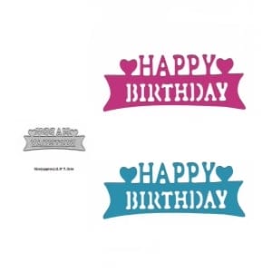 Steel Cutting Dies - Happy Birthday Banner