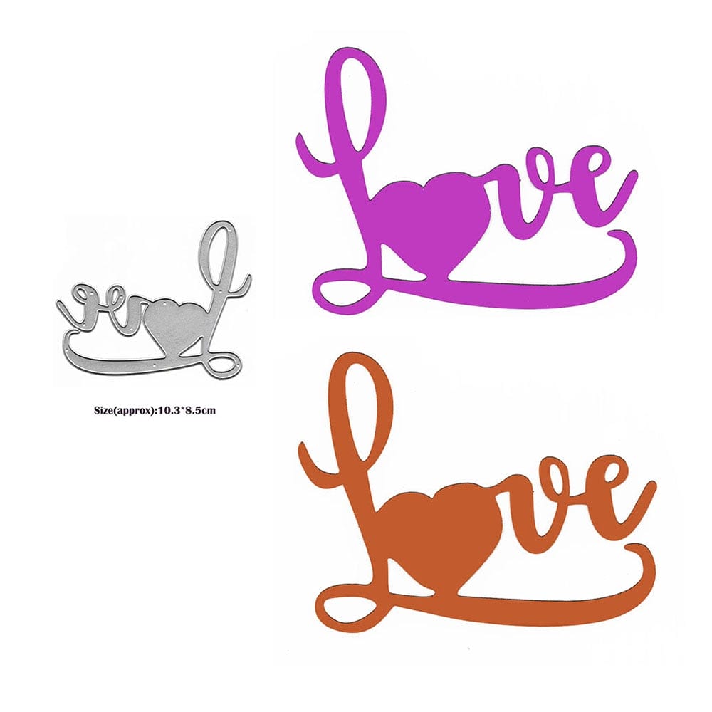 Steel Dies - Love (XY1140) CraftAdda Steel Dies XY1140 Steel Dies - Love (XY1140)