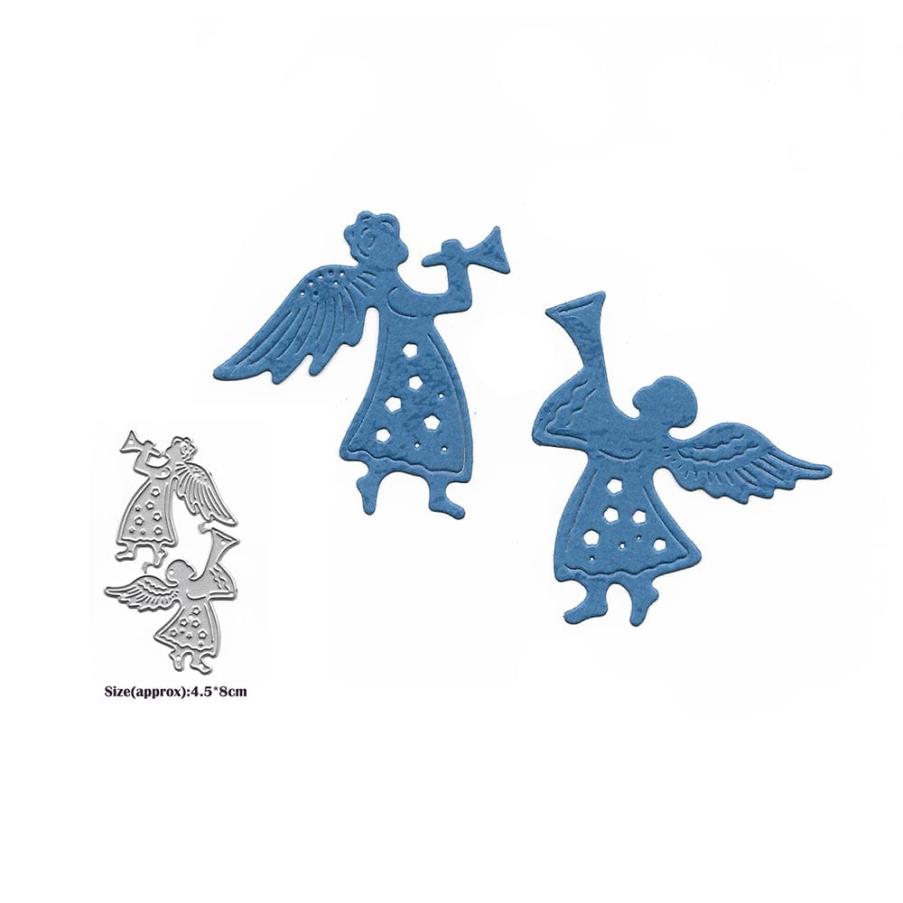 Steel Dies - Christmas Angels (Set of 2 dies) CraftAdda Steel Dies XY1169 Steel Dies - Christmas Angels (Set of 2 dies)