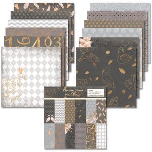 Golden Swan (Pack of 24 sheets) - 6 by 6 inch