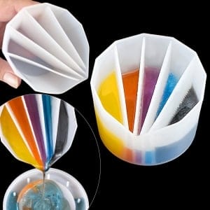 Silicone mould for split pouring