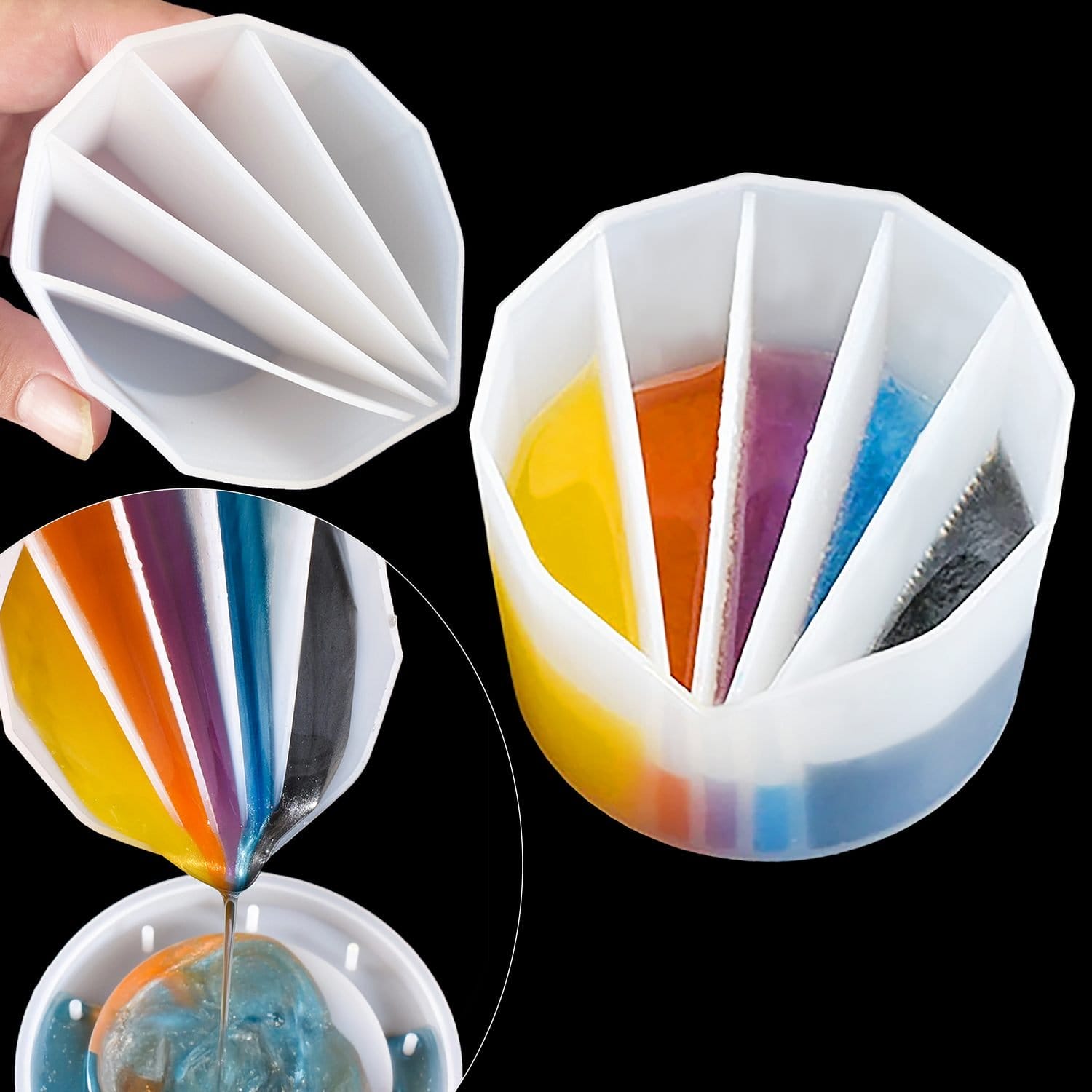 Silicone mould for split pouring JSM118 silicone mould pouring Silicone mould for split pouring