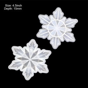 Snowflake Christmas Ornament Silicone Resin Mould (RAWS-029)