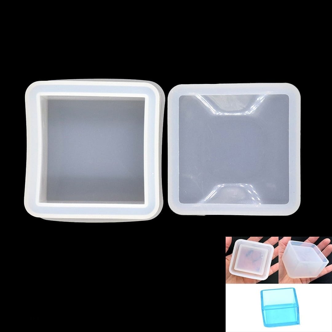 Silicone Jewellery Box Moulds (Base and Lid) (RAWS-250) RAWS 250 Silicone Resin Mould Silicone Jewellery Box Moulds (Base and Lid) (RAWS-250)