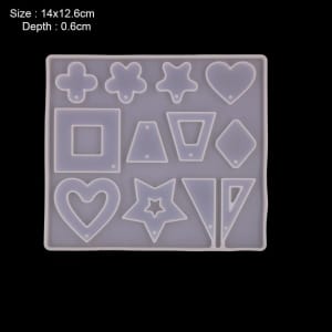 Different Pendants Silicone Jewellery Mould (RAWS-387)