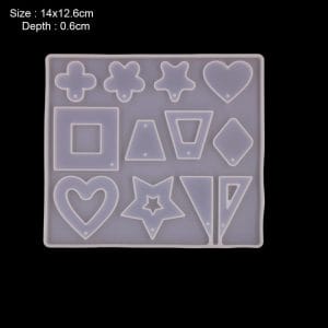 Different Pendants Silicone Jewellery Mould (RAWS-387)