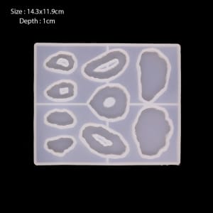 Small Agate Resin Silicone Mould (RAWS-424)