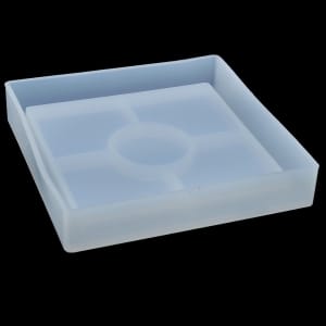 Square with Border Coaster Silicone Resin Mould