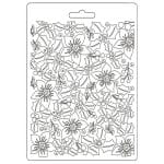 Stamperia Soft Maxi Mould A5 - Textures Christmas