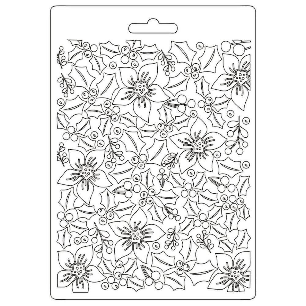 Stamperia Soft Maxi Mould A5 - Textures Christmas Stamperia Stencil K3PTA586 Stamperia Soft Maxi Mould A5 - Textures Christmas