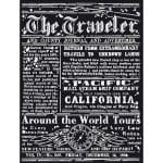 Stamperia Stencil 5.90"X7.87" - The Traveler, Sir Vagabond