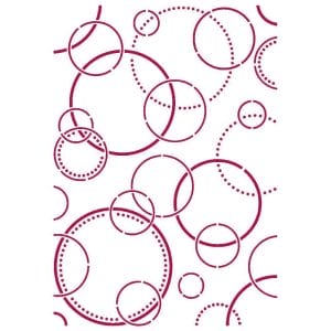 Stamperia A4 Stencil - Threads Bubbles Romantic