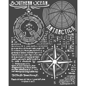 Stamperia Stencil 20 by 25 cm - Ocean