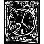 Stamperia Stencil 20 by 25 cm - Clock, Voyages Fantastiques