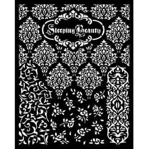 Stamperia Stencil 20 by 25 cm - Textures Sleeping Beauty